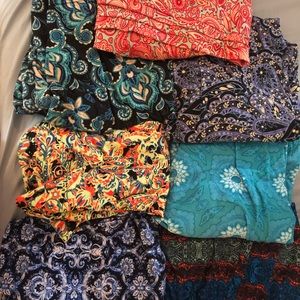 Lularoe TC Paisley/Floral Leggings Bundle of 7
